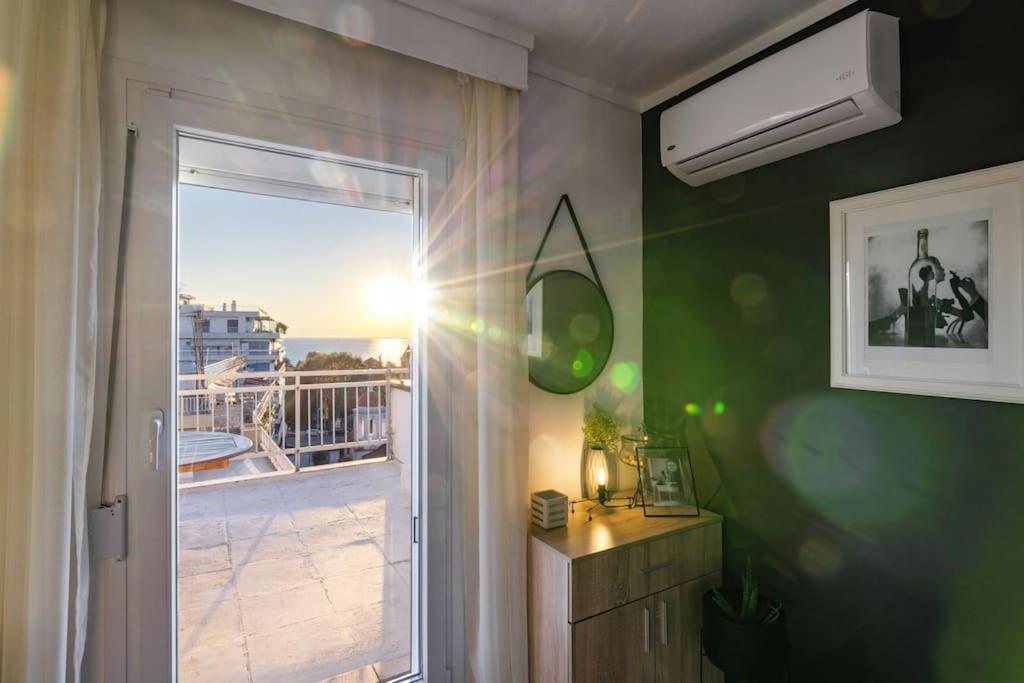 شقة Sea View Sunset Penthouse سالونيك المظهر الخارجي الصورة