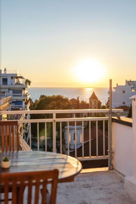 شقة Sea View Sunset Penthouse سالونيك المظهر الخارجي الصورة